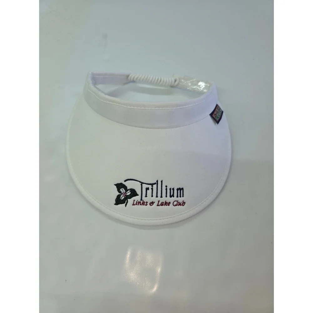 Ahead Lites Visor‎ Womens OS White Trillium Links & Lake Club No Headache Golf